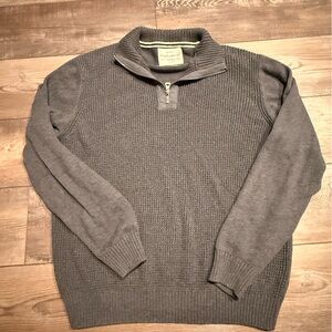 Weatherproof Men's Charcoal Zip-Up Sweater